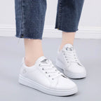 Round-toe Lace-Up Platform Sneakers