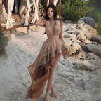 Tiered Tassel Halter Backless Dress
